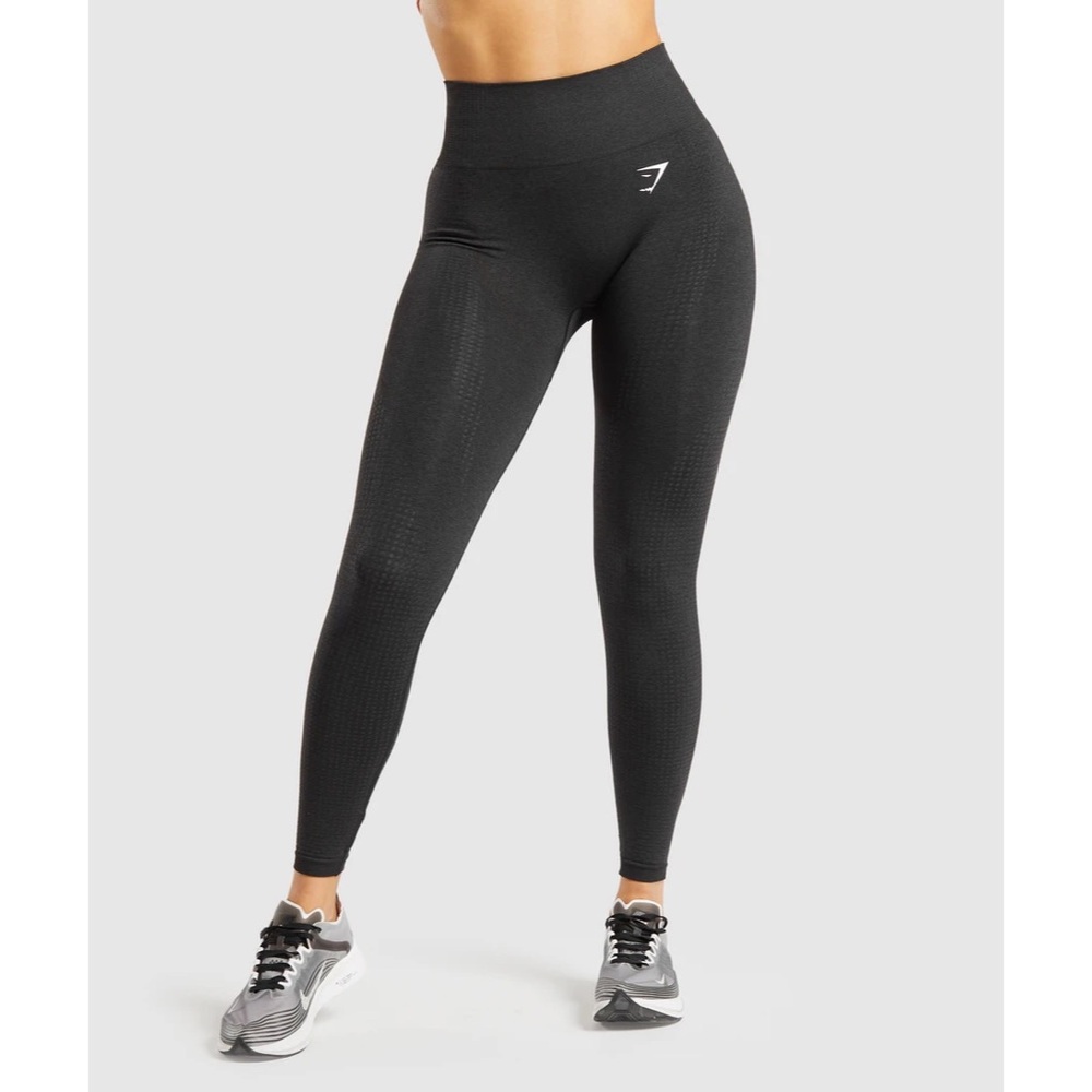 Gymshark Vital Seamless Black Marl Active Leggings